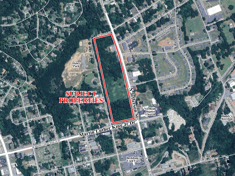 Corner Commercial Lot : Milledgeville : Baldwin County : Georgia
