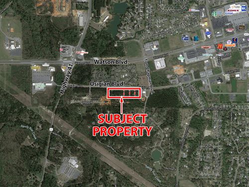 Osigian Blvd Acreage : Warner Robins : Houston County : Georgia