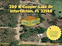 Package Deal on 289 N Cooper Lake : Interlachen : Putnam County : Florida