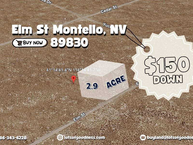 Elm St in Elko County : Montello : Elko County : Nevada