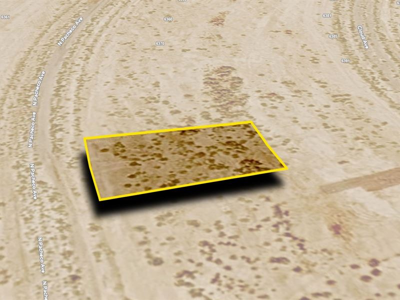 Lot with View for $506.39/Mo : Pahrump : Nye County : Nevada