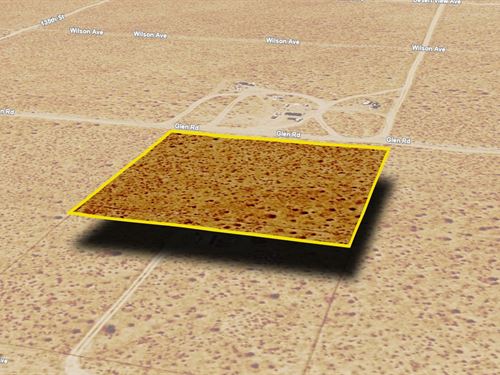Lot Near Major Highways, $459.83/Mo : Edwards : Kern County : California