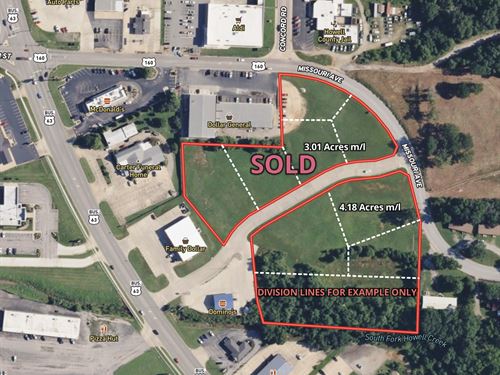 Land for Sale, Commercial Location : West Plains : Howell County : Missouri