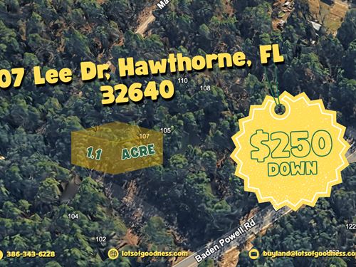 Vacant Lot At 107 Lee Dr : Hawthorne : Putnam County : Florida