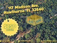 Affordable Lot At 117 Madison Ave : Hawthorne : Putnam County : Florida