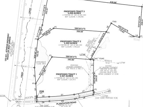 North Morgan County Land Lot, Zone : Madison : Georgia