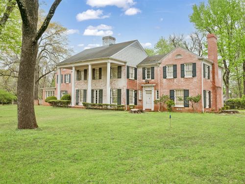 Historic Colonial Home for Sale : Paris : Lamar County : Texas