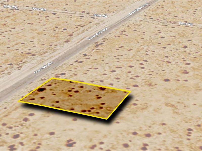 Paved Access CA Lot, $421.70/Mo : California City : Kern County : California