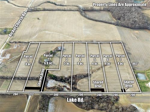 Lake Rd, 4 Acres : Millersport : Fairfield County : Ohio