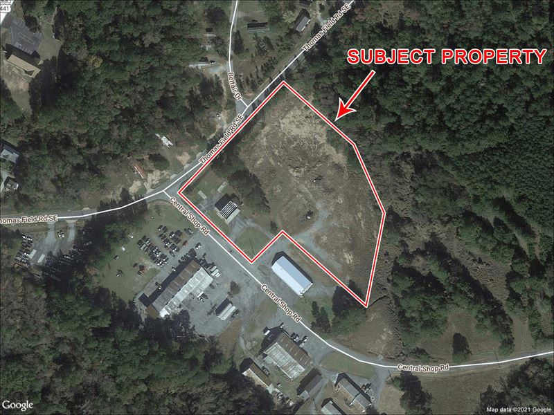 7.159 Ac, Former Fueling Station : Milledgeville : Baldwin County : Georgia