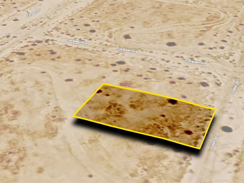 Relaxing & Scenic Lot, $417.24 Down : California City : Kern County : California