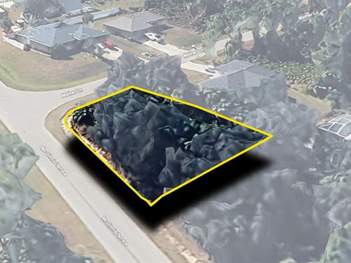 Paved Corner Lot : North Port : Sarasota County : Florida