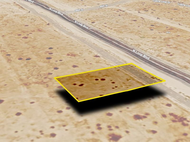 Commercial Lot in Ca, $503.52 Down : California City : Kern County : California