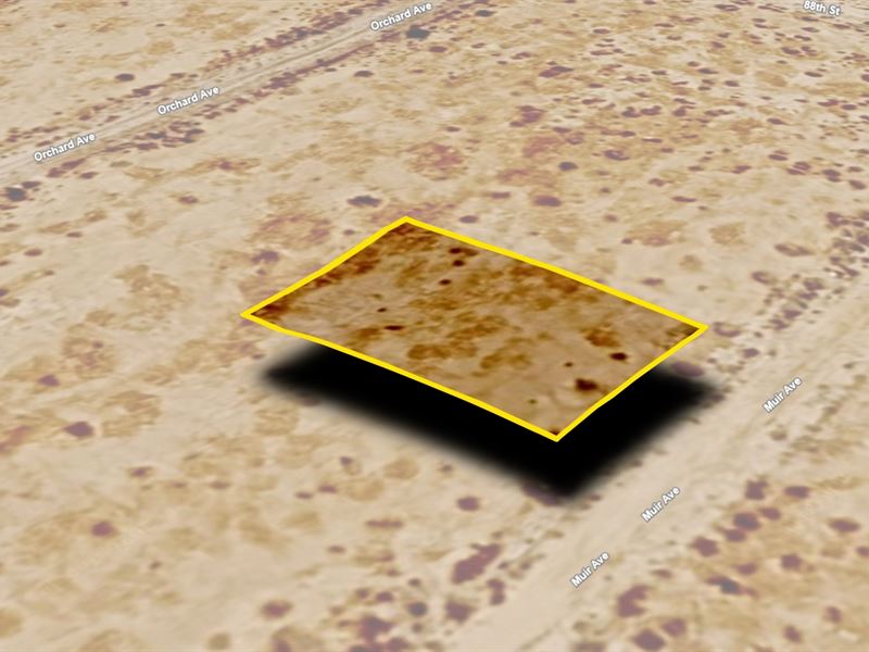 Flat Land for $360.64/Mo : California City : Kern County : California