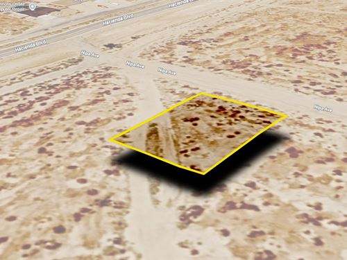 $648.76/Month, Great CA City Lot : California City : Kern County : California