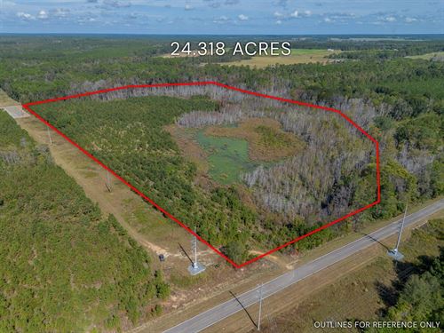 Tract 1 24.318 Acres : Jacksonville : Telfair County : Georgia