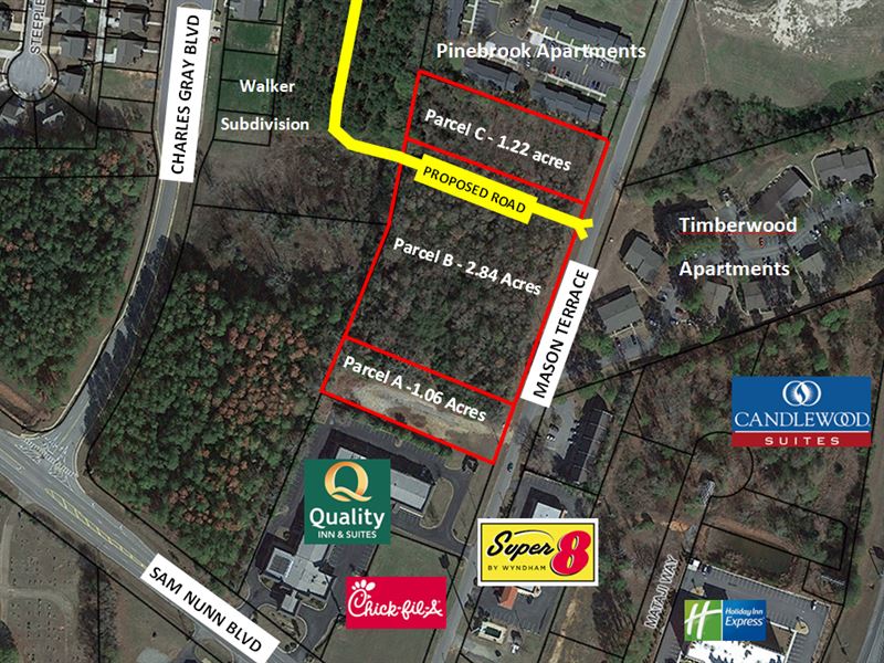 1.22 Acre Commercial Lot Available : Perry : Houston County : Georgia