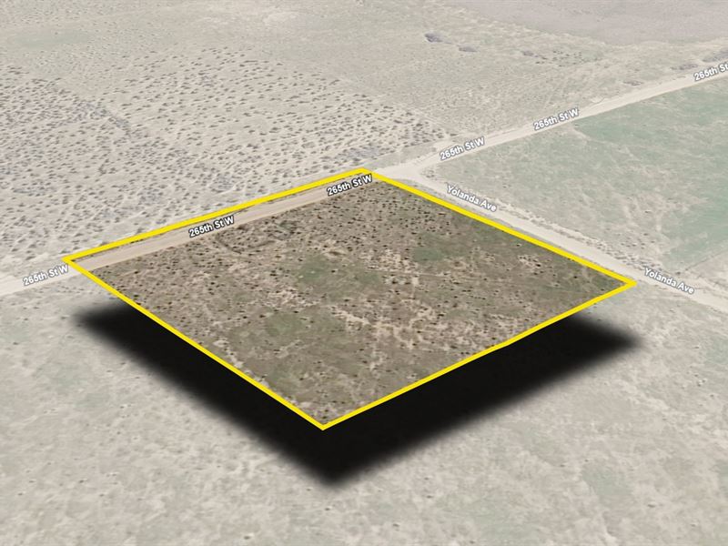 Corner Property : Rosamond : Kern County : California