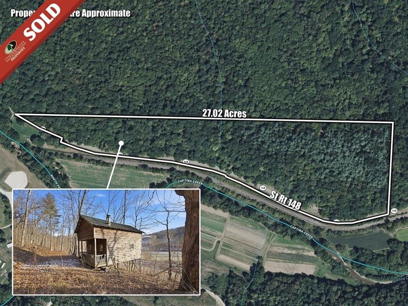 St Rt 148, 27 Acres : Beallsville : Belmont County : Ohio