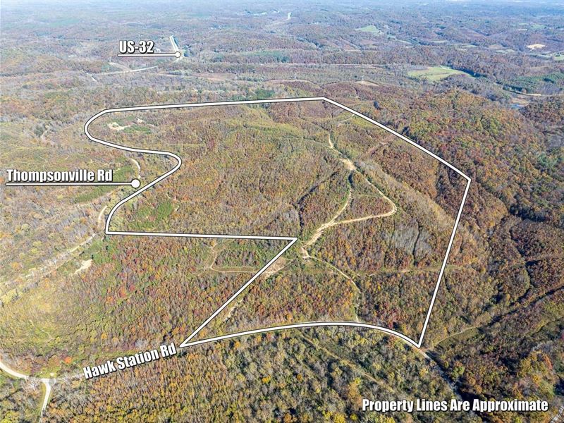 Hawk Station Rd, 260 Acres : Vinton : Vinton County : Ohio
