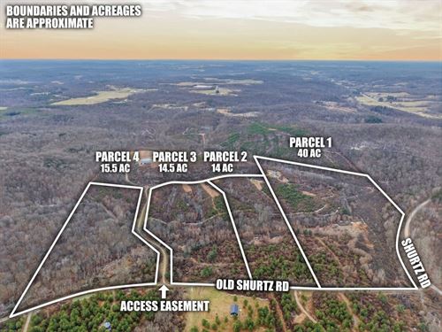 Old Shurtz Rd Parcel 1, 40 Acres : New Plymouth : Vinton County : Ohio