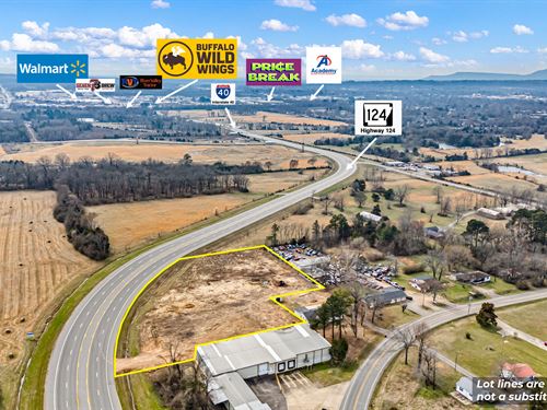 Prime Commercial Lot : Russellville : Pope County : Arkansas