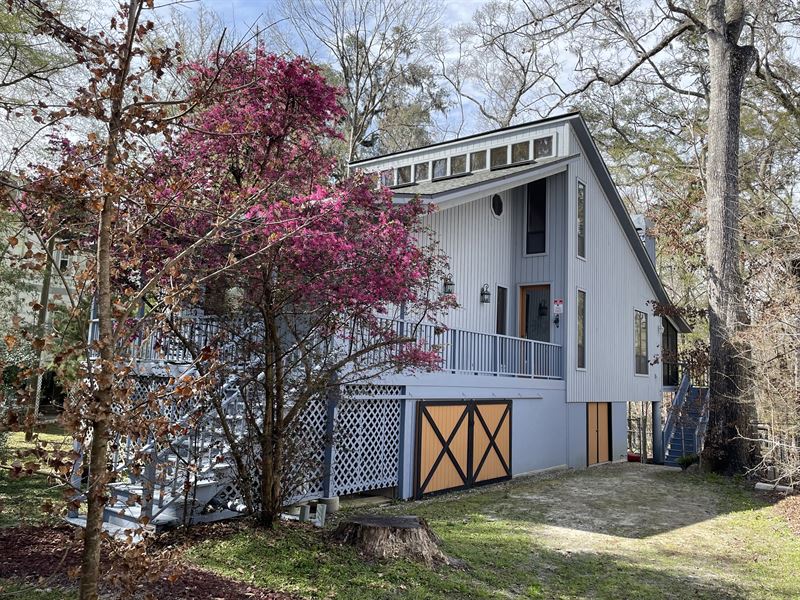 One-Of-A-Kind Cedar-Sided Home : Fort White : Columbia County : Florida