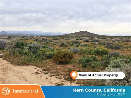 Endless Views 1.25 Acre Lot in CA : Kern : California