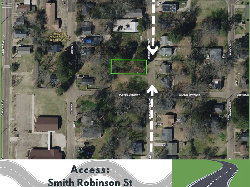 Tiny House Lot with A Fence : Jackson : Hinds County : Mississippi