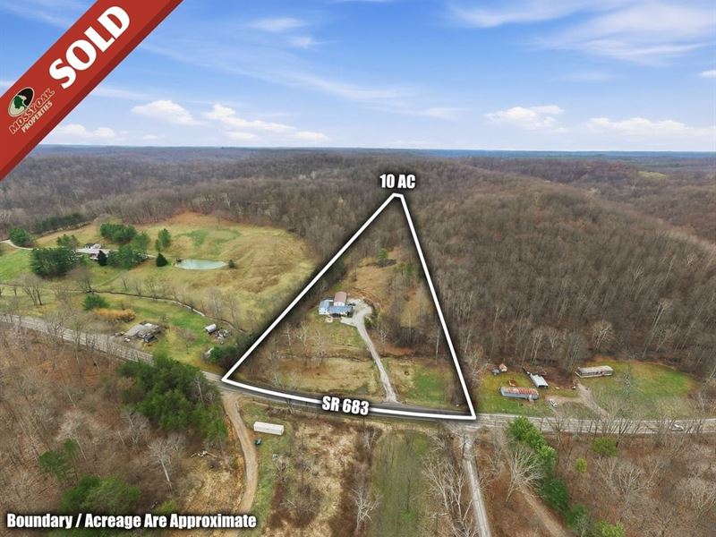 St Rt 683, 10 Acres : McArthur : Vinton County : Ohio