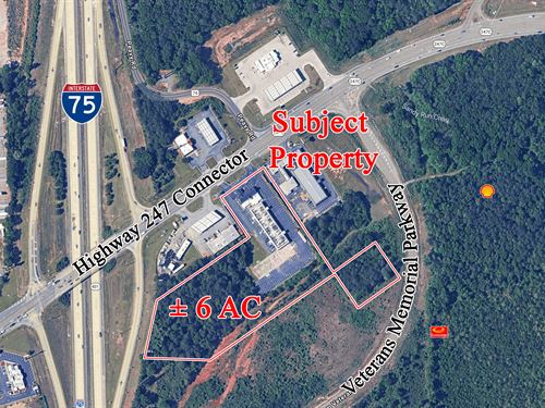 Redev. Opportunity with I-75 Access : Byron : Peach County : Georgia
