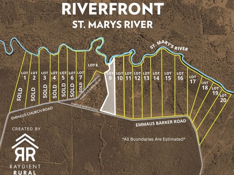 The Refuge Riverfront Lot 9 : Saint George : Charlton County : Georgia