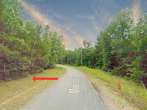 .35 Acre Wooded Lot with Paved Road : Cherokee Village : Sharp County : Arkansas