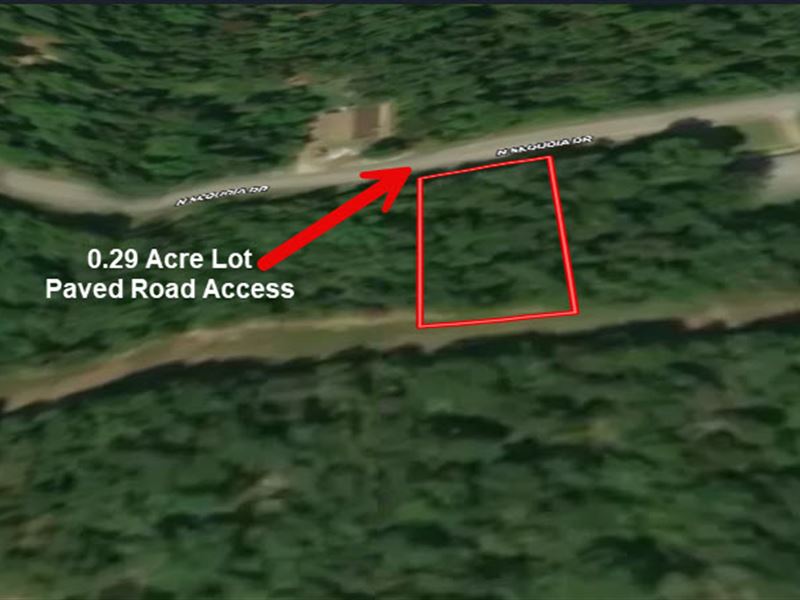 .29 Acre Paved Access to Crown Lake : Horseshoe Bend : Izard County : Arkansas