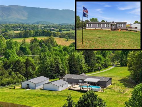 Home, Pool and Mountain View : Afton : Greene County : Tennessee