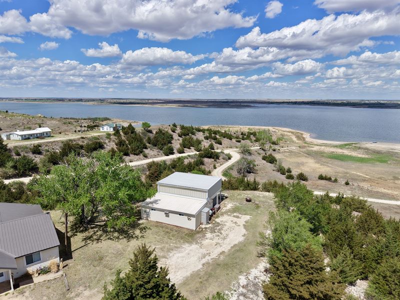 South Shore Cabin Cedar Bluff, Lot : Brownell : Trego County : Kansas