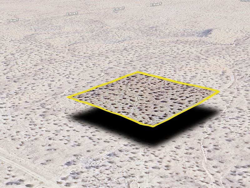 Zoned Heavy Agri Lot, $468.55/Mo : Lancaster : Los Angeles County : California