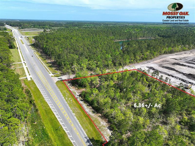 6.36 Ac Prime Commercial Fronta : Kingsland : Camden County : Georgia