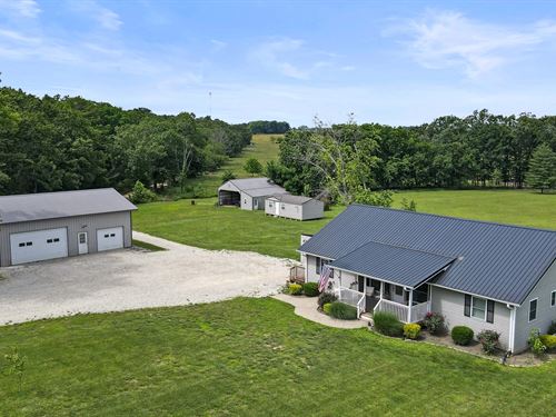 Country Home, Barn, Guest House : Summersville : Texas County : Missouri