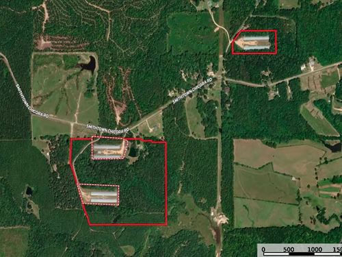 State Line MS 6 House Poultry Farm : State Line : Wayne County : Mississippi