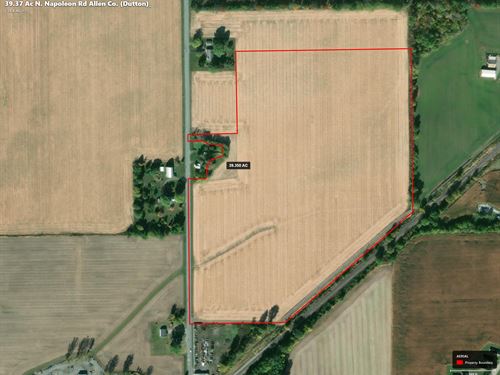 Allen County Ohio Farmland for Sale : Columbus Grove : Allen County : Ohio