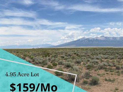 4.95/Ac with Stunning Views in CO : Blanca : Costilla County : Colorado