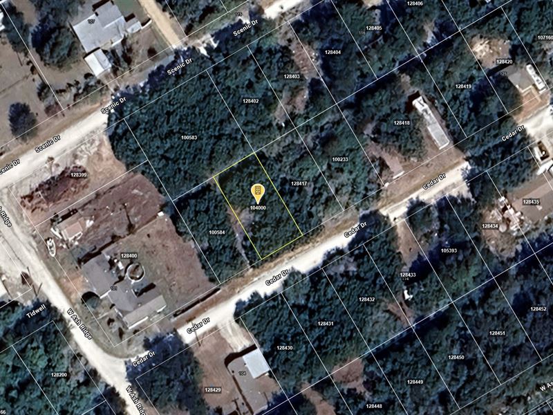 .12 Acre in Whitney, $175/Mo : Whitney : Hill County : Texas