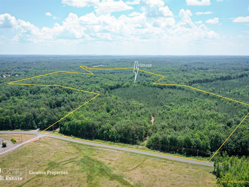 106 Acres of Hunting, Recreational : Gold Hill : Cabarrus County : North Carolina