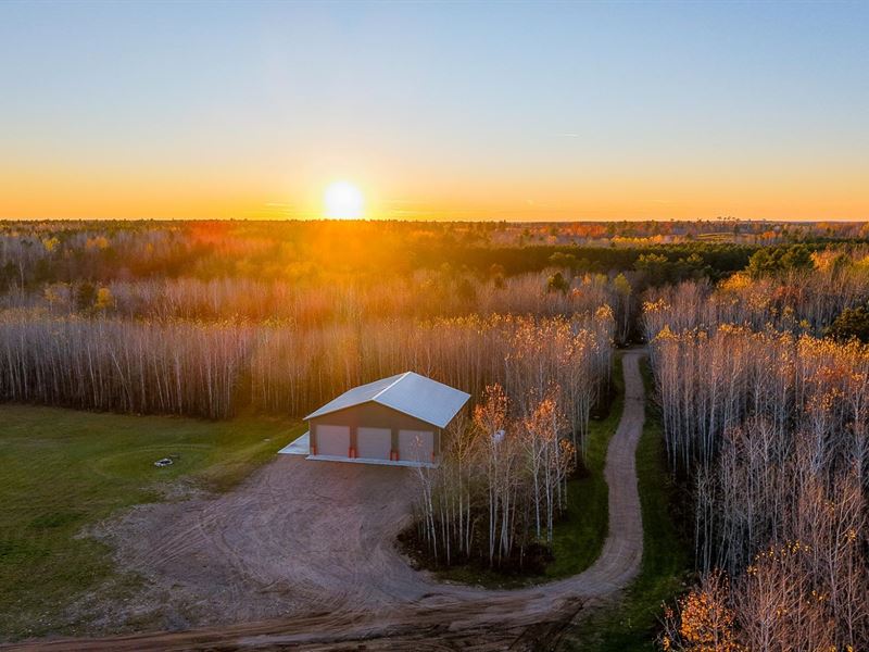 Barndominium and Acreage : Harshaw : Oneida County : Wisconsin