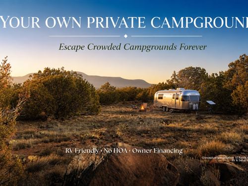 RV Friendly, Your Private Camp : Concho : Apache County : Arizona