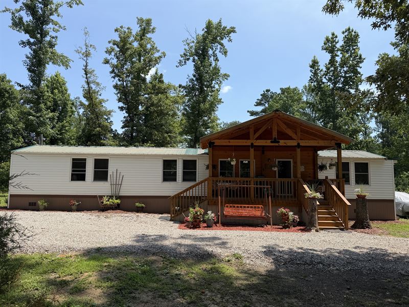Country Home for Sale in Tn, 3 Ac : Adamsville : Hardin County : Tennessee
